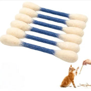 6-Pack Giant Q-tip Cat Chew Toys — Soft, Safe &amp; Irresistibly Fun