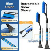 Retractable 2-in-1 Snow Brush & Scraper ❄️