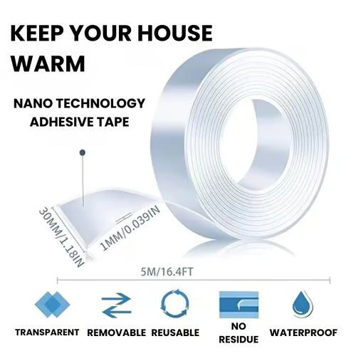 Weather Stripping Door Seal Strip – Soundproof, Bug & Dust Proof Self-Adhesive (5M)