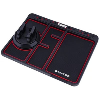 4-in-1 Car Dashboard Anti-Slip Phone Pad – Phone Holder, Aromatherapy, License Plate & Glow Mat
