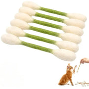 6-Pack Giant Q-tip Cat Chew Toys — Soft, Safe &amp; Irresistibly Fun