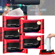Car Windshield Oil Film Cleaning Wet Wipes – Rain Repellent & Glass Restorer