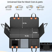 Heavy-Duty Dog Back Seat Extender & Car Seat Cover