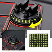4-in-1 Car Dashboard Anti-Slip Phone Pad – Phone Holder, Aromatherapy, License Plate & Glow Mat